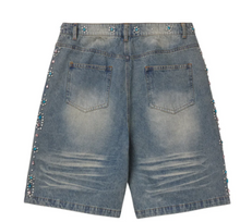 Load image into Gallery viewer, Vale Forever Candy Jorts &quot;Light Blue&quot;
