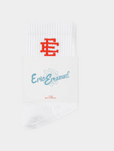 Load image into Gallery viewer, Eric Emanuel EE Crew Socks &quot;White&quot;
