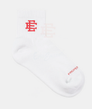 Load image into Gallery viewer, Eric Emanuel EE Crew Socks &quot;White&quot;
