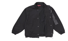 Load image into Gallery viewer, Supreme Spellout Embroidered Ripstop Track Jacket &quot;Black&quot;
