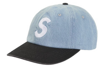 Load image into Gallery viewer, Supreme Pigment Coated 2-Tone S Logo 6-Panel &quot;Denim&quot;
