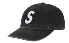 Load image into Gallery viewer, Supreme Pigment Coated 2-Tone S Logo 6-Panel &quot;Black&quot;
