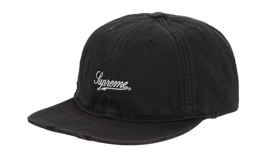 Supreme Distressed Script 6-Panel 