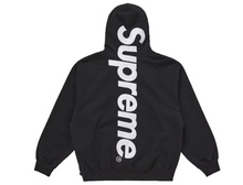 Load image into Gallery viewer, Supreme Satin Appliqué Hooded Sweatshirt (FW25) &quot;Black&quot;
