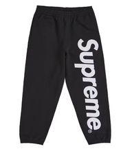 Load image into Gallery viewer, Supreme Satin Appliqué Sweatpant (FW25) &quot;Black&quot;
