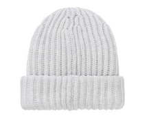 Load image into Gallery viewer, Supreme Chunky Rib Classic Logo Beanie &quot;White&quot;
