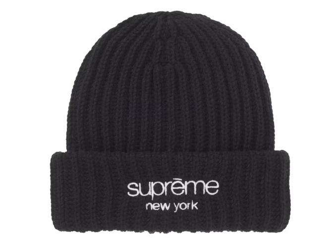 Supreme Chunky Rib Classic Logo Beanie 