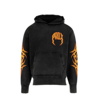 Load image into Gallery viewer, Paradox Tribal Print Logo Pull-Over Hoodie &quot;Black&quot;
