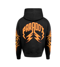 Load image into Gallery viewer, Paradox Tribal Print Logo Pull-Over Hoodie &quot;Black&quot;
