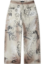 Load image into Gallery viewer, Happy Memories Don&#39;t Die Graffiti Chinos &quot;Cream&quot;
