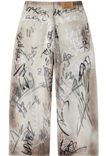Load image into Gallery viewer, Happy Memories Don&#39;t Die Graffiti Chinos &quot;Cream&quot;
