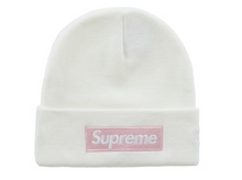 Load image into Gallery viewer, Supreme New Era Box Logo Beanie (FW25) "White"
