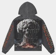 Load image into Gallery viewer, Godspeed Code Red Hoodie "Grey Wash"
