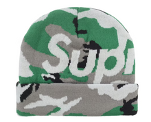 Load image into Gallery viewer, Supreme Big Logo Beanie (FW25) "Green Camo"
