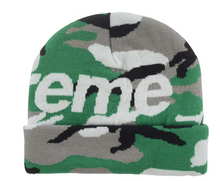 Load image into Gallery viewer, Supreme Big Logo Beanie (FW25) "Green Camo"
