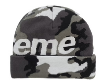 Load image into Gallery viewer, Supreme Big Logo Beanie (FW25) "Snow Camo"
