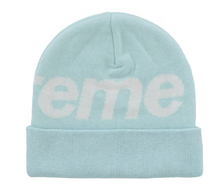 Load image into Gallery viewer, Supreme Big Logo Beanie (FW25) "Light Blue"
