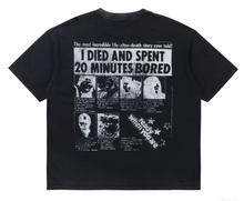 Load image into Gallery viewer, Boredom Kills Purpose Tee "Black"
