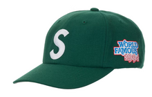 Load image into Gallery viewer, Supreme World Famous S Logo 6-Panel Hat "Green"
