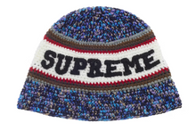 Load image into Gallery viewer, Supreme Knit Logo Crusher Hat (SS26) "Navy"

