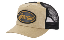 Load image into Gallery viewer, Supreme Raffia Mesh Back 5-Panel Hat "Tan"

