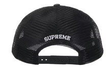 Load image into Gallery viewer, Supreme Raffia Mesh Back 5-Panel Hat "Black"

