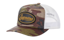 Load image into Gallery viewer, Supreme Raffia Mesh Back 5-Panel Hat "Woodland Camo"

