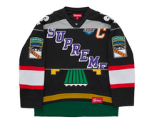 Load image into Gallery viewer, Supreme Paneled Hockey Jersey "Black"
