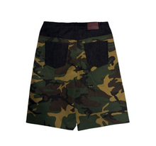 Load image into Gallery viewer, Boredom Kills Double Waisted Shorts "Camo"
