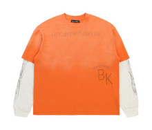 Load image into Gallery viewer, Boredom Kills Purpose Double Tee "Orange"
