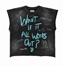 Load image into Gallery viewer, What If Cut Off Tee "Black"

