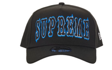 Load image into Gallery viewer, Supreme Gothic Outline Adjustable New Era 59Fifty Fitted Cap "Black"
