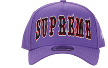 Load image into Gallery viewer, Supreme Gothic Outline Adjustable New Era 59Fifty Fitted Cap "Purple"
