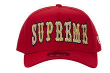 Load image into Gallery viewer, Supreme Gothic Outline Adjustable New Era 59Fifty Fitted Cap "Red"
