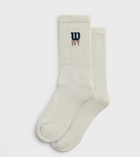 Load image into Gallery viewer, Kith Ivy for Wilson Logo Crew Socks "Gray"
