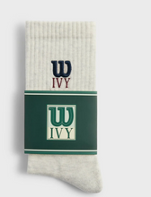 Load image into Gallery viewer, Kith Ivy for Wilson Logo Crew Socks "Gray"
