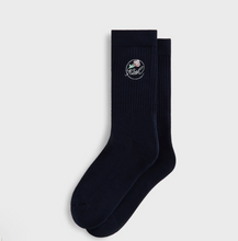 Load image into Gallery viewer, Kith Rose Script Socks "Navy"
