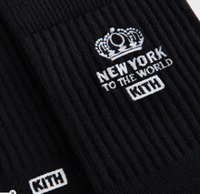 Load image into Gallery viewer, Kith Insignia Cotton Mid Crew Socks "Black"

