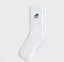 Load image into Gallery viewer, Kith Rose Script Cotton Crew Socks "White"
