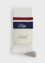 Load image into Gallery viewer, Kith Striped Chunky Crew Sock "Nocturnal"
