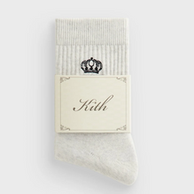 Load image into Gallery viewer, Kith Insignia Cotton Mid Crew Socks "Heather Grey"
