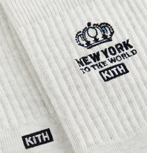 Load image into Gallery viewer, Kith Insignia Cotton Mid Crew Socks "Heather Grey"
