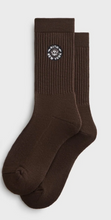 Load image into Gallery viewer, Kith Rose Script Sock "Brown"
