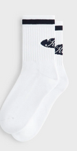 Load image into Gallery viewer, Kith Striped Mid Sock "White"
