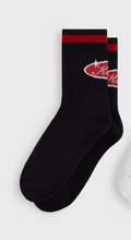 Load image into Gallery viewer, Kith Striped Mid Sock "Black"
