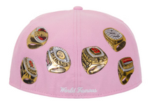 Load image into Gallery viewer, Supreme Rings Box Logo New Era 59Fifty Fitted Hat "Pink"
