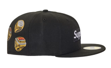 Load image into Gallery viewer, Supreme Rings Box Logo New Era 59Fifty Fitted Hat "Black"
