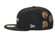 Load image into Gallery viewer, Supreme Rings Box Logo New Era 59Fifty Fitted Hat "Black"
