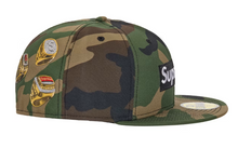 Load image into Gallery viewer, Supreme Rings Box Logo New Era 59Fifty Fitted Hat Woodland "Camo"
