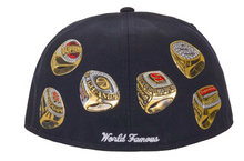 Load image into Gallery viewer, Supreme Rings Box Logo New Era 59Fifty Fitted Hat "Navy"
